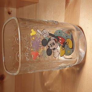 Mickey Mouse Magic Kingdom Walt Disney World Glass Cup 2000 McDonalds